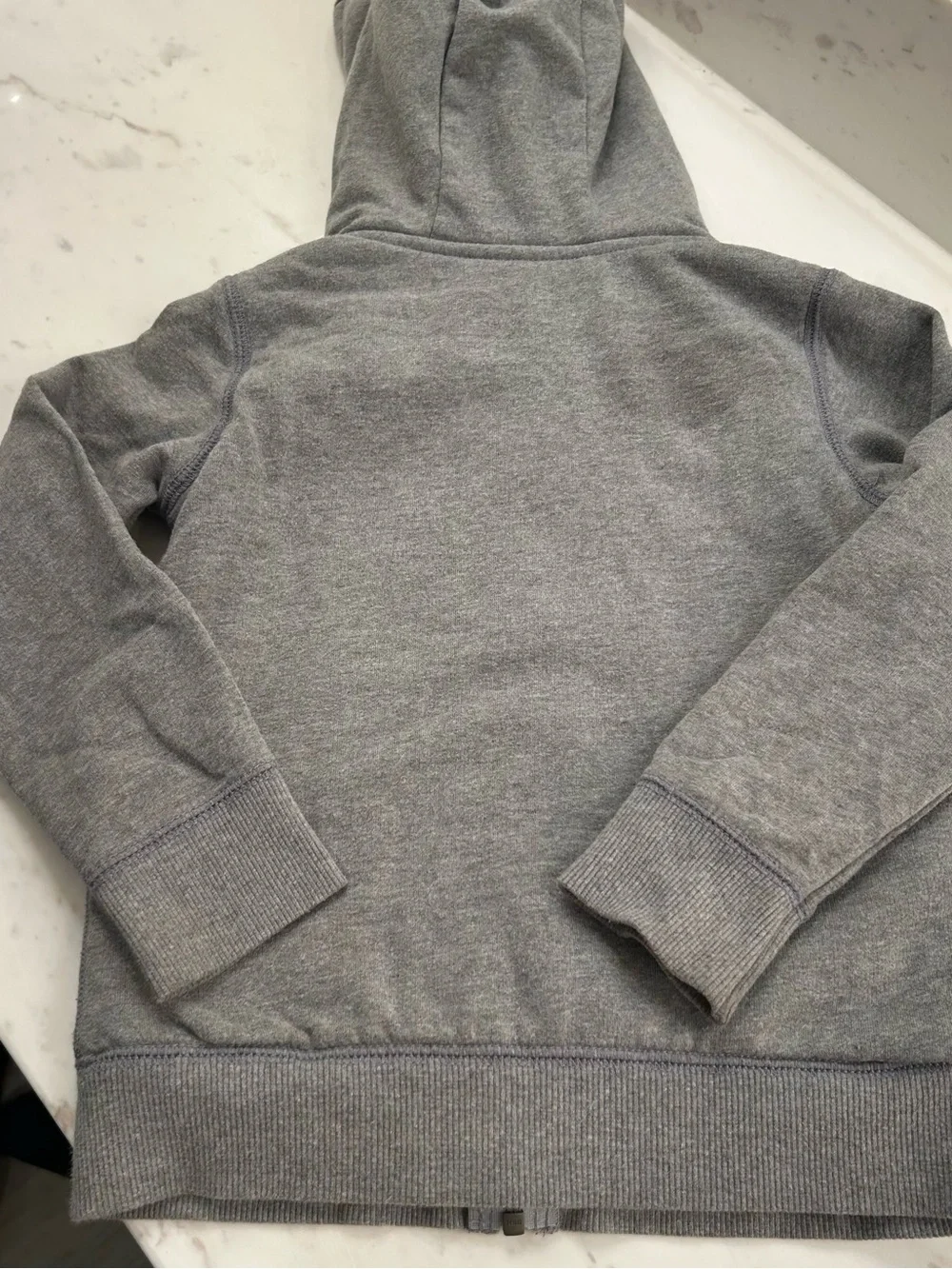 Carters Kids Grey Zip Hoodie with Fleece Lining